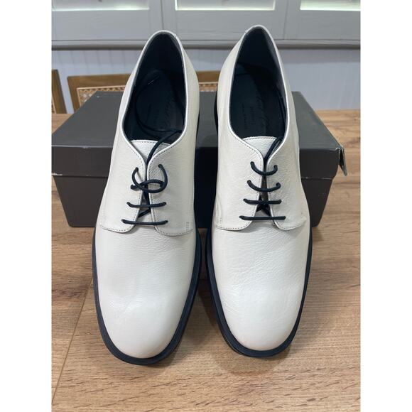 Robert Clergerie Men's Gian Oxford Dress Shoes Gris Leather Size 7 US 40 EU NIB - Picture 1 of 13